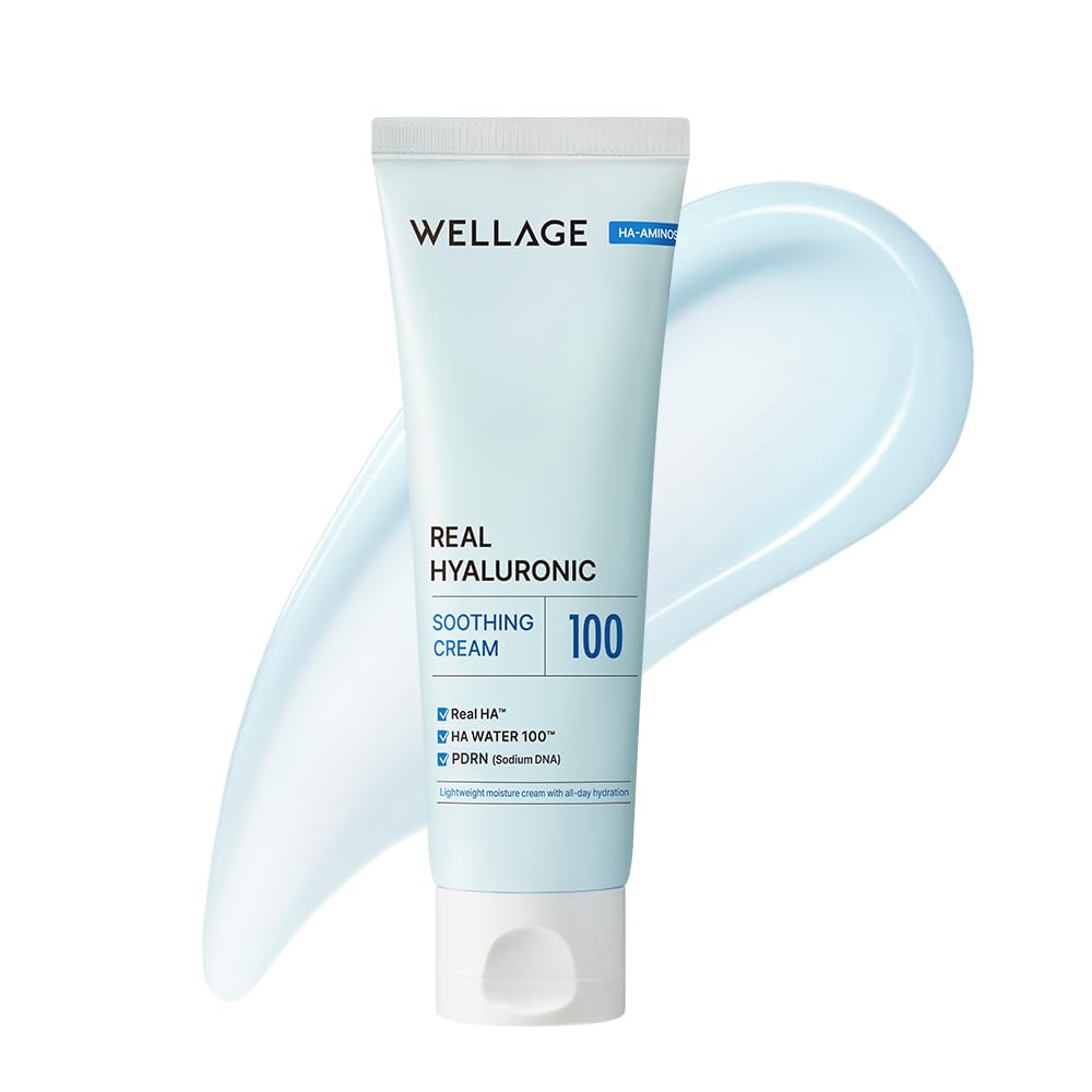 WELLAGE Real Hyaluronic Soothing Cream 100 2 7 oz - WELLAGE Official Imagery - 2