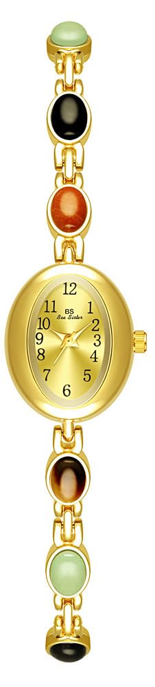 MASTOP Luxury Vintage Gold Watches for Women with Jade - MASTOP Official Imagery - 8