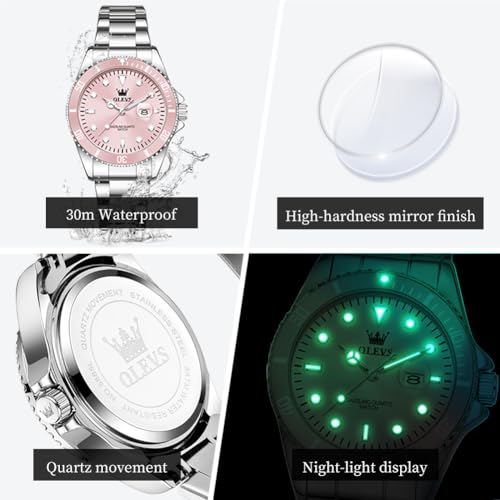 OLEVS Womens Watch Classic Dress Number Female Watches for - Product Imagery