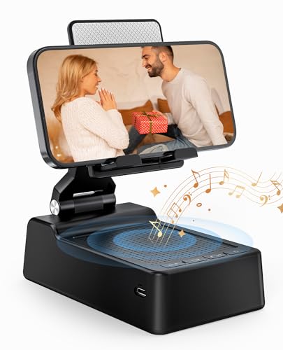 Gifts for Men Women, Phone Stand with Bluetooth Speaker, HD - Product Imagery