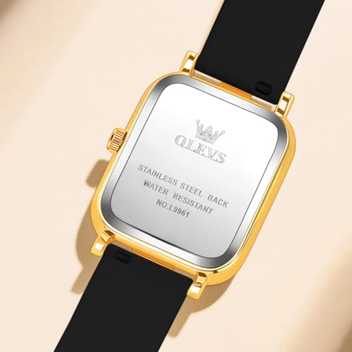 OLEVS Watch for Women Casual Fashion Silicone Strap Elegant - Product Imagery