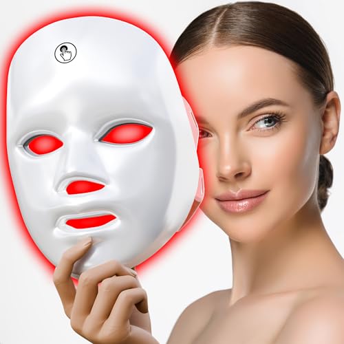 7-1 Colors Red Light Therapy For Face，LED Facial Skin Care - Product Imagery