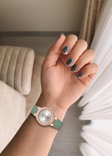 Women's Watch,Crystal Bezel,Quartz Watch for Ladies Female Bling - Product Imagery