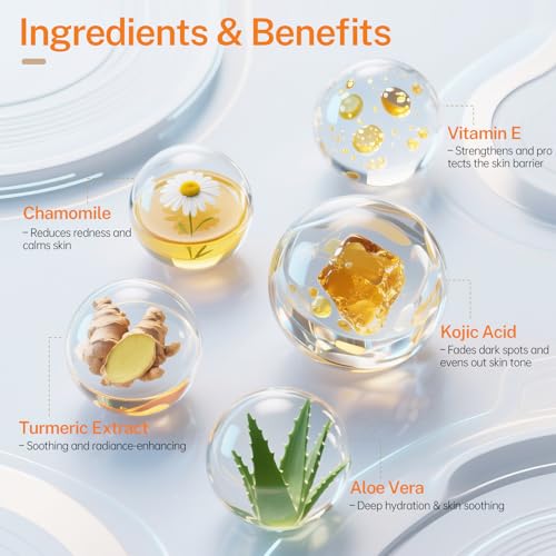 Turmeric Face Mask, Overnight Wrapping Facial Mask with Vitamin - Product Imagery