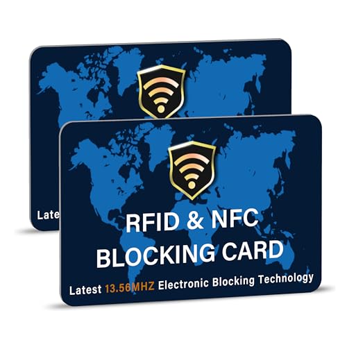 SaiTech IT 2 Pack RFID Blocking Card for Credit Debit ID Card, - Product Imagery