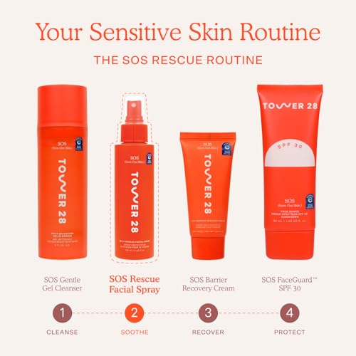 Tower 28 SOS Daily Rescue Soothing Hypochlorous Acid Spray for - Product Imagery