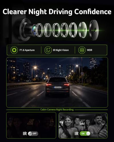 Acer Gadget 3 Channel 4K Rear View Mirror Camera, Mirror Dash - Product Imagery