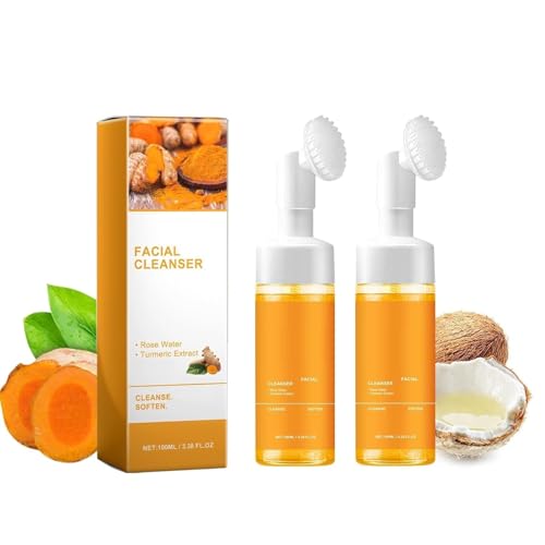 2 Pcs Turmeric Facial Cleanser, Nourish Skin Deep Cleansing - Product Imagery