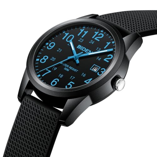 LN LENQIN Mens Watches Analog Quartz Sports Waterproof Watch for - Product Imagery
