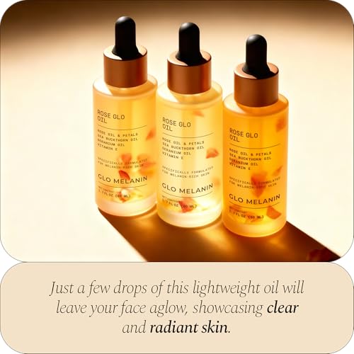 Glo Melanin Rose Glo Oil – Natural Brightening & Soothing Facial - Product Imagery