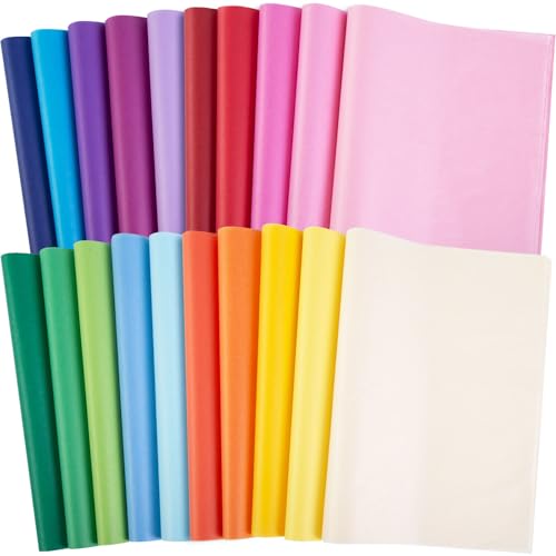 SHINDEL 330 Sheets Tissue Paper Bulk, 14X10 inch Colored - Product Imagery