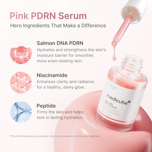 medicube PDRN Pink Peptide Serum with Salmon DNA - Product Imagery