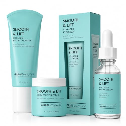 Global Beauty Care Smooth & Lift Collagen Skin Care Routine - Product Imagery