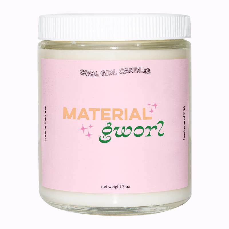 Cool Girl Candles Material Gworl Jasmine + Musk Scented Candle Preppy Pink Room - Cool Girl Candles Official Product View 1