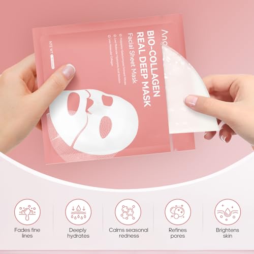 Collagen Face Mask Skincare, Hydrating & Firming Hydrogel Face - Product Imagery