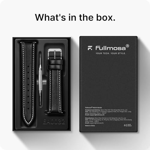 Fullmosa 12/14/16/18/19/20/21/22/24mm Quick Release Leather - Product Imagery