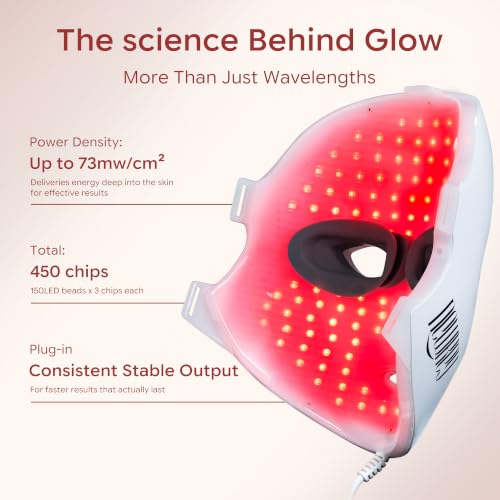 Red Light Therapy Mask for Face Anti Aging 4D Home Use 7 Colors - Product Imagery