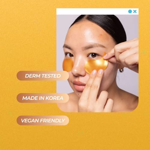 Vitamasques Golden Hydrogel Eye Pads For Puffy Eyes & Dark - Product Imagery