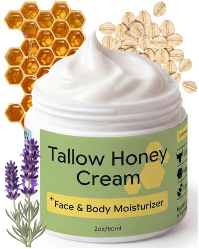 Clearbody Organics 2oz Grass Fed Beef Tallow and Honey Face - Clearbody Organics Official Imagery - 1