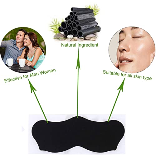 ELAIMEI Pore Strips, 80 Pcs, Natural Charcoal Blackhead Remover - Product Imagery