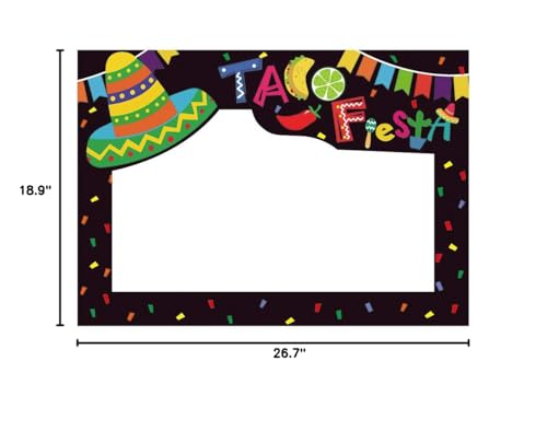 SWYOUN Cinco de Mayo Taco Fiesta Photo Booth Props Mexican Party - Product Imagery