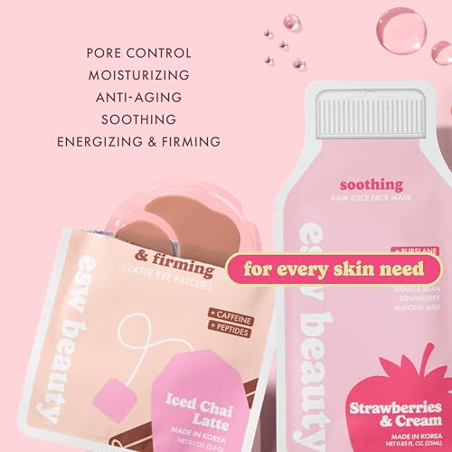 ESW Beauty Most Loved K Beauty Skincare Set - Korean Face Masks - Product Imagery