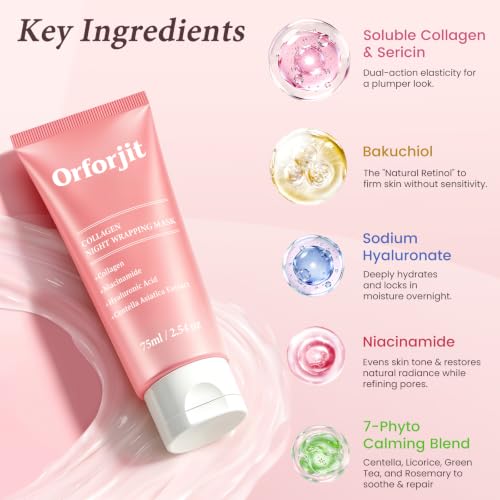 Collagen Night Wrapping Mask,Peel Off Face Mask for Firming Skin - Product Imagery
