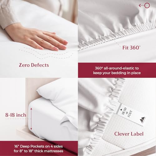 Mayfair Linen 100% Egyptian Cotton Sheets Full Size - Luxury 800 - Product Imagery