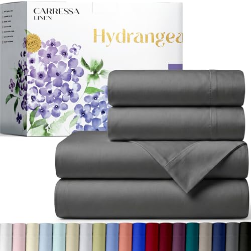 Carressa Linen 100% Egyptian Cotton Queen Sheet Set - 600 Series - Product Imagery