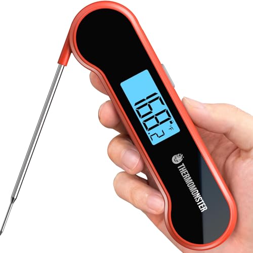 ThermoMonster 0.5 Sec Instant Read Meat Thermometer Digital for C by ThermoMonster - Angle View 1