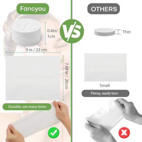 Compressed Towel Tablets 100 Count, Disposable Face Towels for - Product Imagery