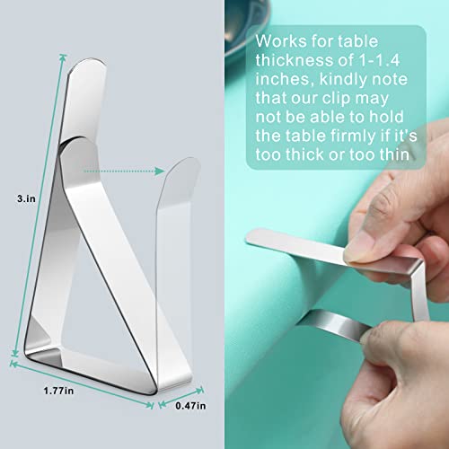 Ponure 12 Pack Tablecloth Clips - Heavy Duty Picnic Table Clips, - Product Imagery