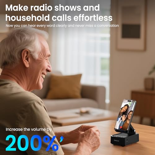 Wireless Induction Speaker with Phone Stand, tech Gifts for Men - Product Imagery