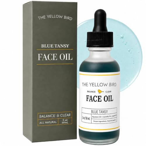 Yellow Bird Balancing Blue Tansy Face Oil 2 oz 59 ml Skin - The Yellow Bird Official Imagery - 1