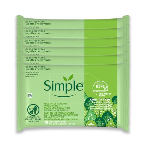 Simple Kind to Skin Facial Wipes for Women Gentle Cleansing - Simple Official Imagery - 1