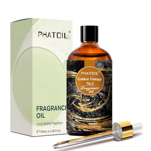 PHATOIL Golden Vintage No.1 Fragrance Oils for Aromatherapy, - Product Imagery