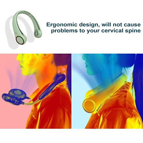 CIVPOWER Neck Fan: Portable Personal Neck Cooling Rechargeable - Product Imagery