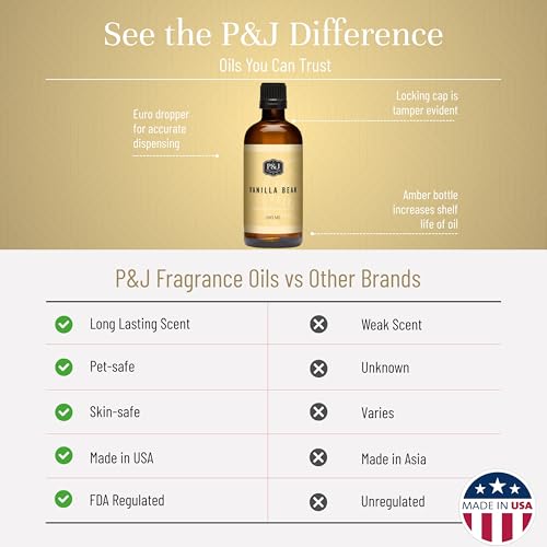 P&J Trading Fragrance | Vanilla Bean Oil 100ml - Candle Scents - Product Imagery