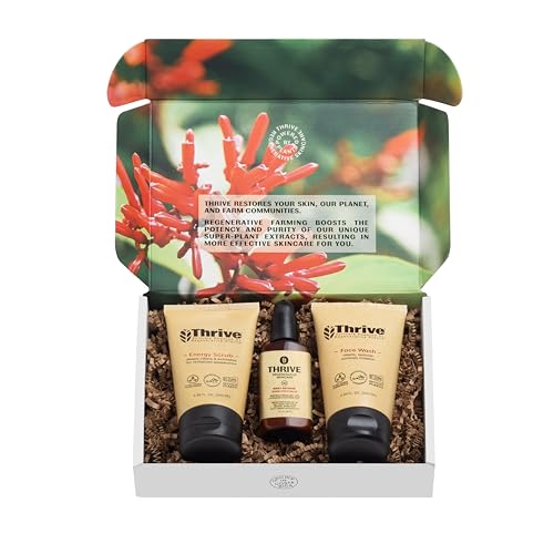 Thrive Natural Care Vacation Skin Care Set - Face Scrub, SPF30 - Product Imagery