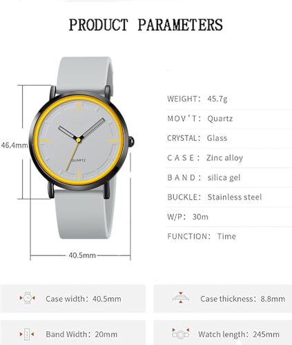 Women Watches Men Sports Watches Ultra Thin Silicone Strap - Product Imagery