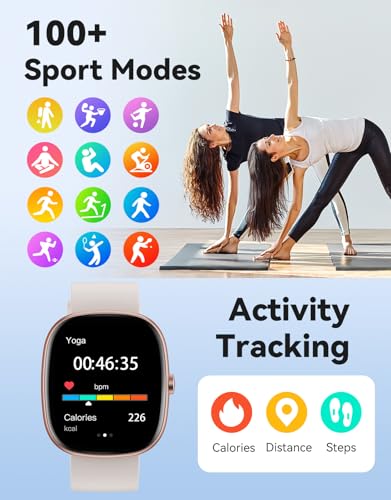 Smart Watches for Women Men, Answer/Make Calls Notifications, - Product Imagery