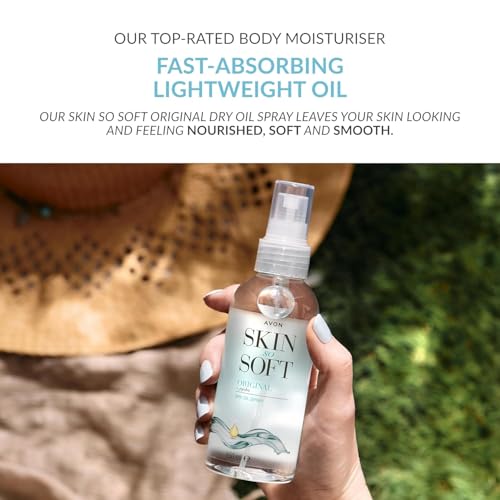 AVON SKIN SO SOFT Original Jojoba Dry Oil Spray 5 fl.oz (Double - Product Imagery