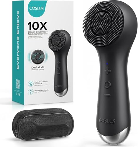 COSLUS FBS03 Face Scrubber Facial Cleansing Brush, Patented - Product Imagery
