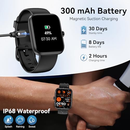 Smart Watch for Men Women with Alexa Built-in, Bluetooth - Product Imagery