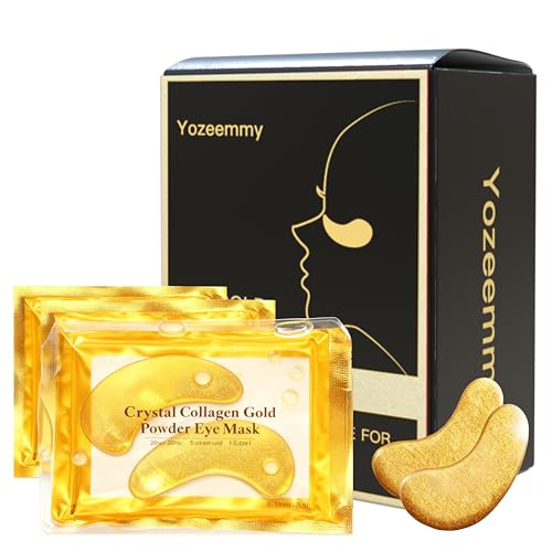 24K Gold Under Eye Patches for Dark Circles Puffiness 20 - Yozeemmy Official Imagery - 1