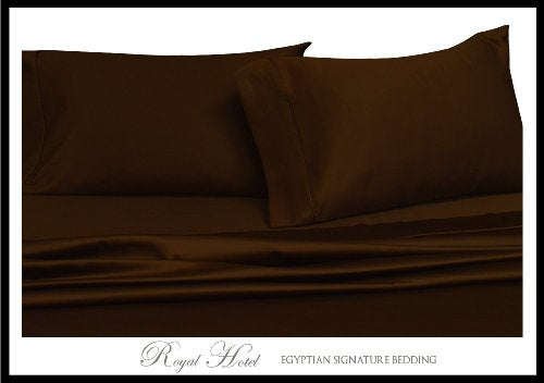 Royal Hotel 550 Thread Count Cotton Sheets Set, Solid Twin XL, - Product Imagery