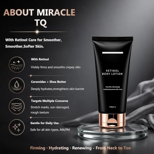 Retinol Body Lotion – Firming & Anti-Aging for Crepey Skin - Product Imagery