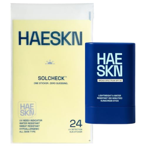 Korean Sunscreen Stick SPF 50 Sunblock SOLCHECK UV Stickers - HAESKN Official Imagery - 1