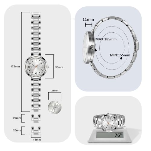 Bisley Watch for Women Men Arabic Numerals Dial Analog Dress - Product Imagery