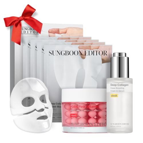 SUNGBOON EDITOR Firm-Looking Pink Glow Trio Set, Boosting Mask 4 Count - View 1